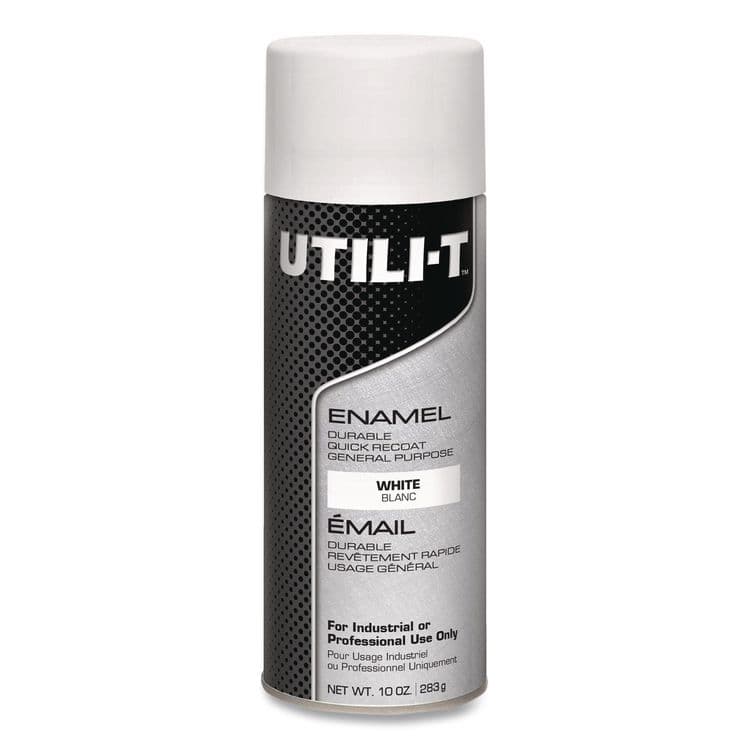 RUST-OLEUM CORPORATION UTILI-T Spray Paint, White, 10 oz Aerosol Can, 6/Carton (RST387395)