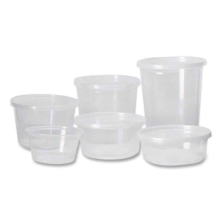 FABRI-KAL PolyPro Microwavable Deli Container Lids, Clear, Plastic, 500/Carton (FABPPLID) thumbnail 4