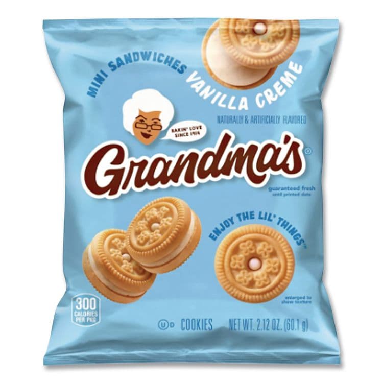 FRITO-LAY, . Mini Vanilla Creme Sandwich Cookies, 3.71 oz, 24/Carton (LAY45095) thumbnail 2