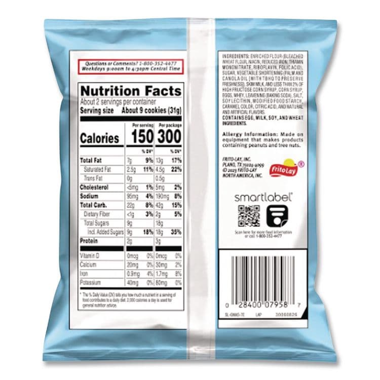 FRITO-LAY, . Mini Vanilla Creme Sandwich Cookies, 3.71 oz, 24/Carton (LAY45095) thumbnail 3