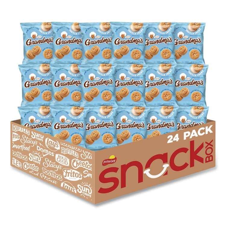 FRITO-LAY, . Mini Vanilla Creme Sandwich Cookies, 3.71 oz, 24/Carton (LAY45095)