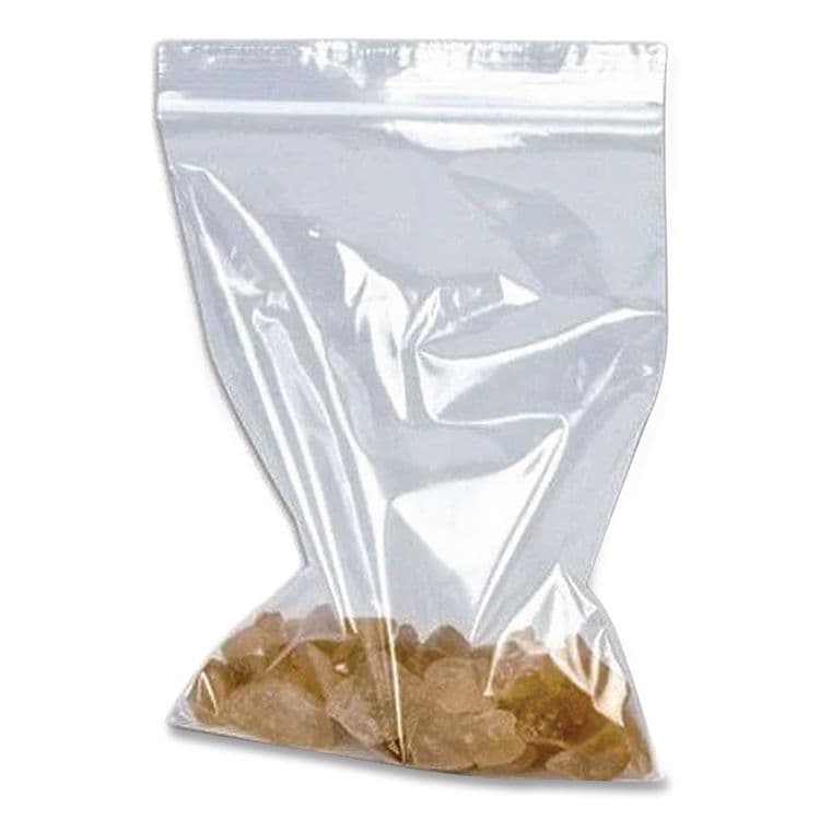FANTAPAK Plastic Zipper Bags, 32 oz, 7" x 8", Clear, 1,000 Bags/Box, 2 Boxes/Carton (MGPMGZ2P0708) thumbnail 4
