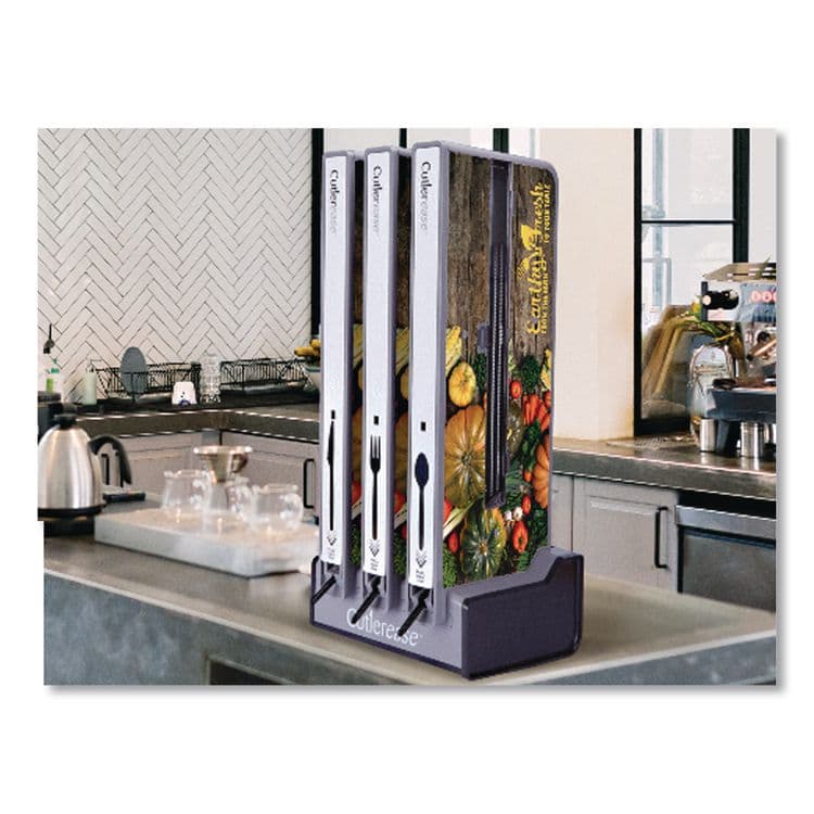 ECO-PRODUCTS,INC. Cutlery for Cutlerease Dispensing System, Mediumweight Spoon, Plastic, Black, 960/Box (WNACEASESP960BL) thumbnail 4