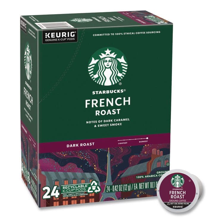 KEURIG DR PEPPER French Roast K-Cups, 24/Box (SBK011111158)