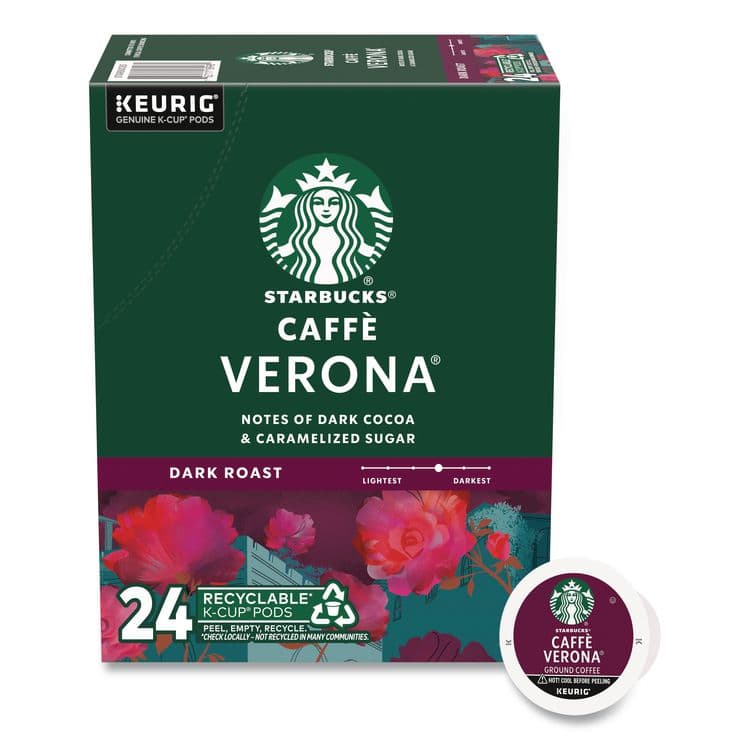 KEURIG DR PEPPER Caffe Verona Coffee K-Cups Pack, 24/Box (SBK011111160)