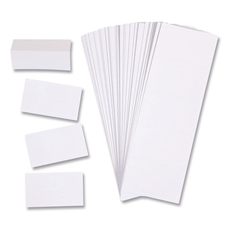 U BRANDS Data Card Replacement, 3 x 1.75, White, 500/Pack (UBRFM1513)