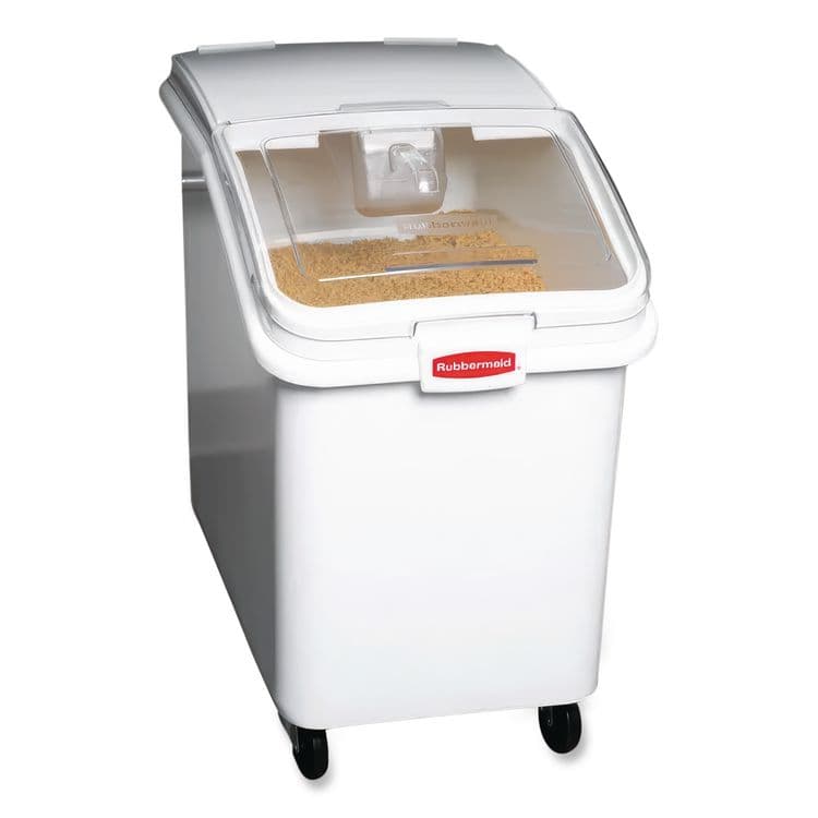 RUBBERMAID COMMERCIAL PROD. ProSave Mobile Ingredient Bin, 30.86 gal, 18 x 29.75 x 28, White, Plastic (RCP360388WHI) thumbnail 3