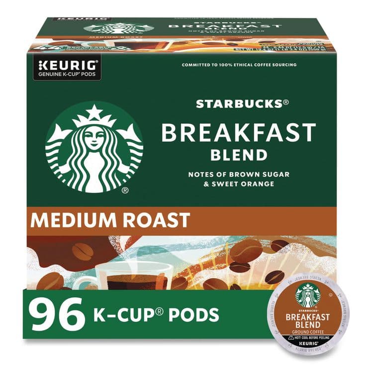 KEURIG DR PEPPER Breakfast Blend Coffee K-Cups, 96/Carton (SBK011111157CT)