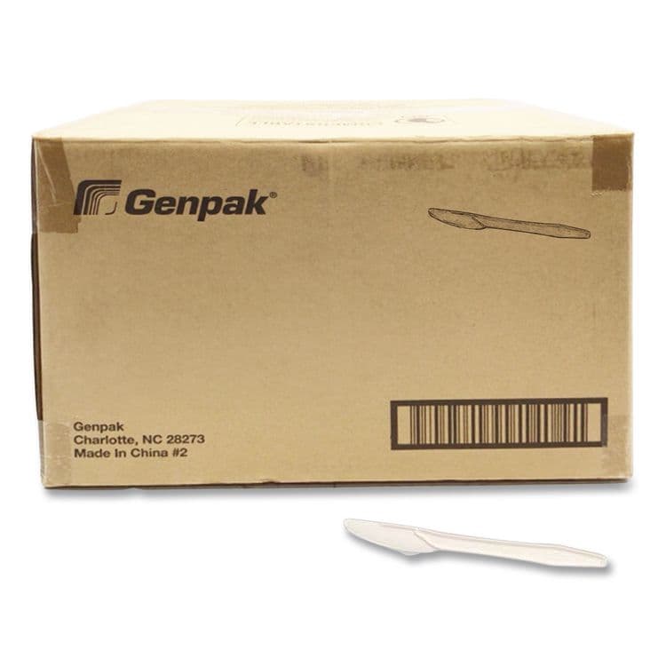 GEN-PAK CORP. Harvest Fiber Knife, Lightweight, Plastic, White, 1,000/Carton (GNPHSK01)