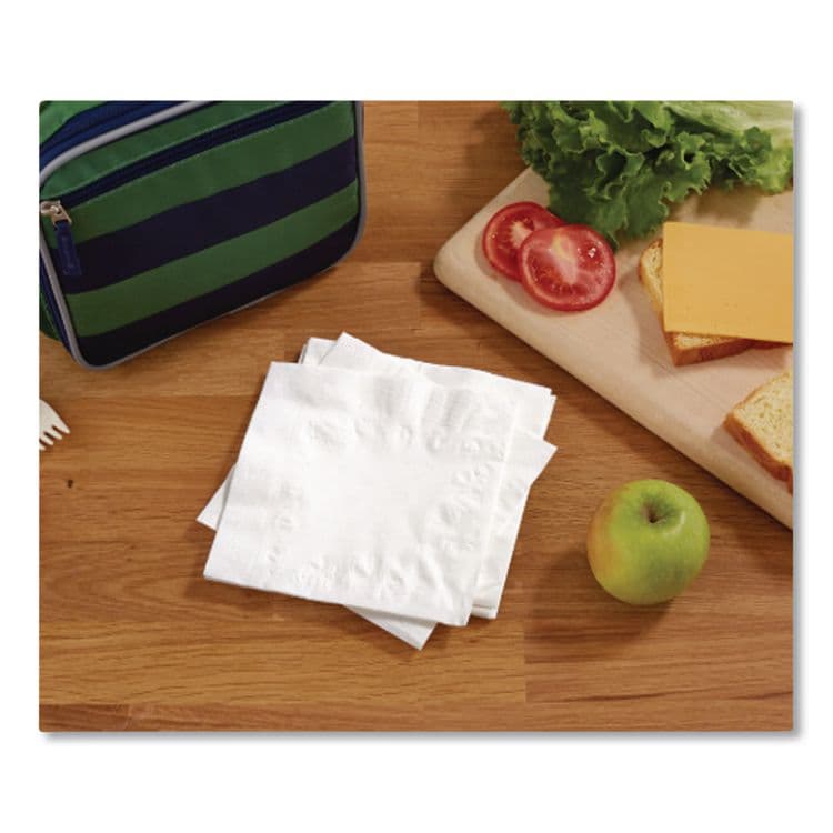 GEORGIA PACIFIC Everyday Dinner Napkins, 2-Ply,12.75 x 13, White, 300/Pack (GPC3550314) thumbnail 4