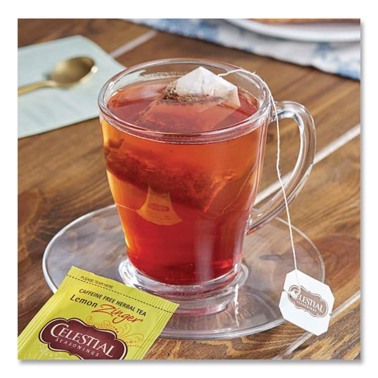 HAIN CELESTIAL GROUP . Tea, Herbal Lemon Zinger, 25/Box (CST031010) thumbnail 3