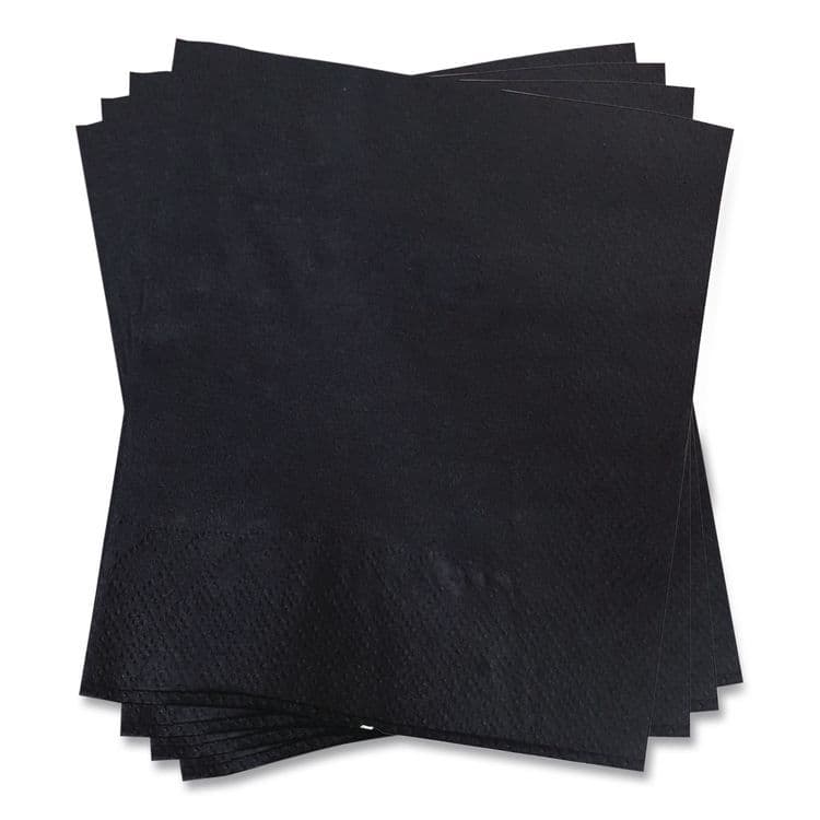GEN Cocktail Napkins, 1-Ply, 9 x 9, Black, 4,000/Carton (GEN1401) thumbnail 3