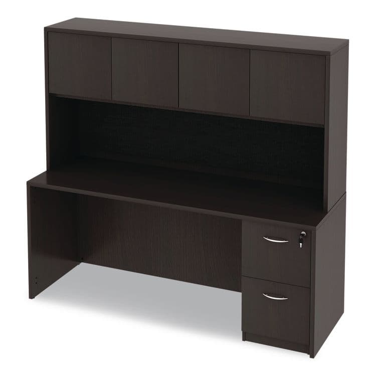 ALERA Alera Valencia Series Credenza Shell, 70.88w x 23.63d x 29.5h, Espresso (ALEVA257224ES) thumbnail 3