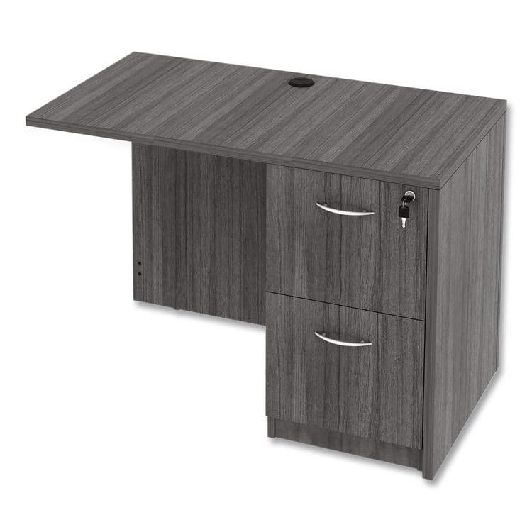 ALERA Alera Valencia Series Reversible Return/Bridge Shell, 42w x 23.63d x 29.5h, Gray (ALEVA354224GY) thumbnail 3