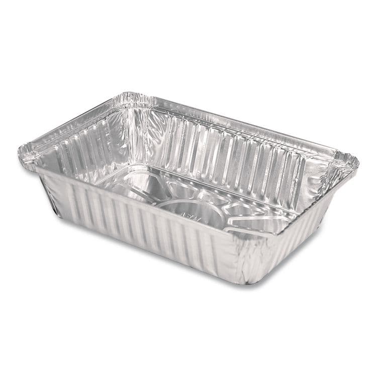 HFA Aluminum Oblong Pan, 2.25 lb, 5.94 x 8.44 x 1.81, Silver, 500/Carton (HFA206230) thumbnail 3