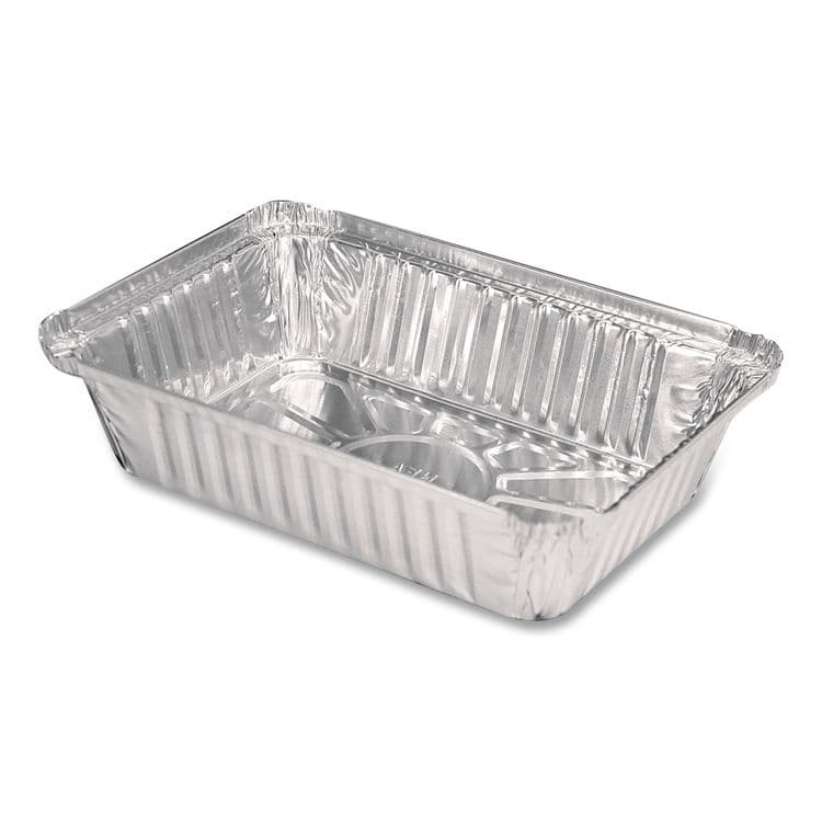 HFA Aluminum Oblong Pan, 1.5 lb, 5.13 x 7.06 x 1.69, Silver, 500/Carton (HFA206030) thumbnail 3