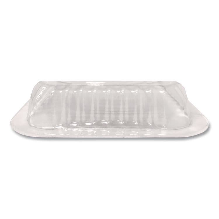 HFA Plastic Dome Lid, Rectangle, Fits 1 lb Oblong Pan 2060, Clear, 500/Carton (HFA2060DL) thumbnail 3