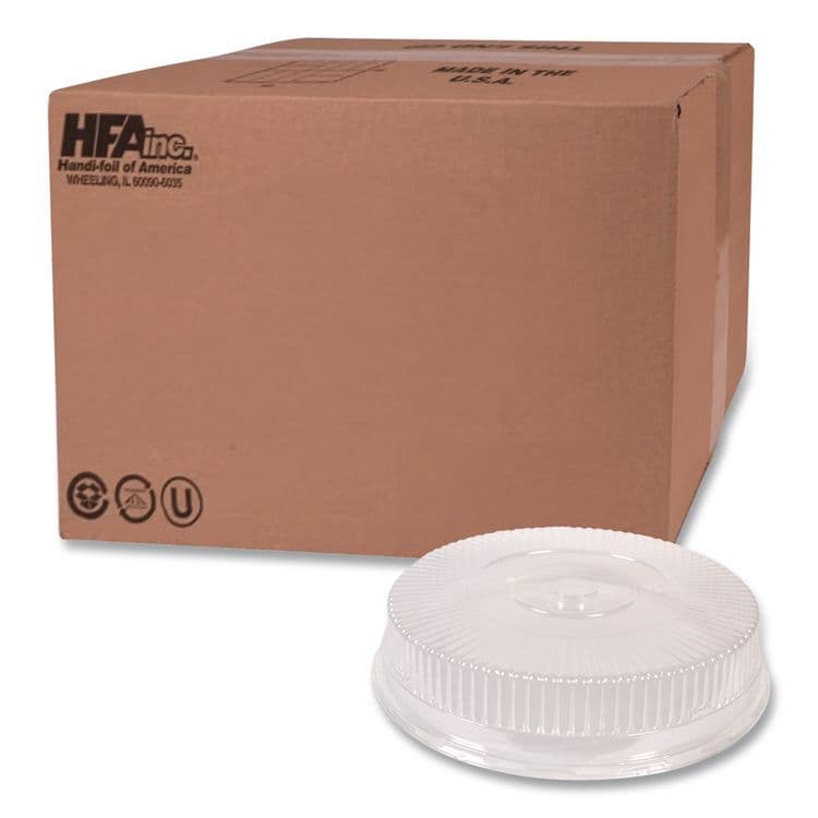 HFA Plastic Dome Lid, 8.25" Diameter x 0.88" h, Clear, 500/Carton (HFA2058DL)