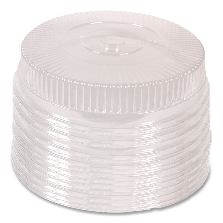 HFA Round Plastic Dome Lid, Embossed, Fits 212/213, 16" Diameter, Clear, 25/Carton (HFA2012DL) thumbnail 3