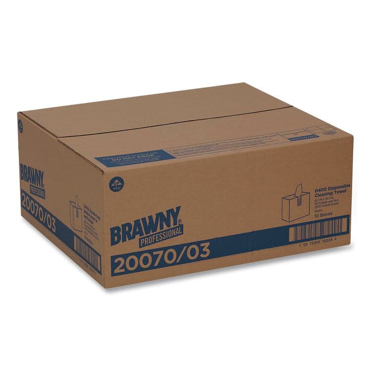 GEORGIA PACIFIC Medium Duty Premium DRC Wipers, 1-Ply, 9.25 x 16.3, Unscented, White, 90/Box (GPC2007003) thumbnail 2