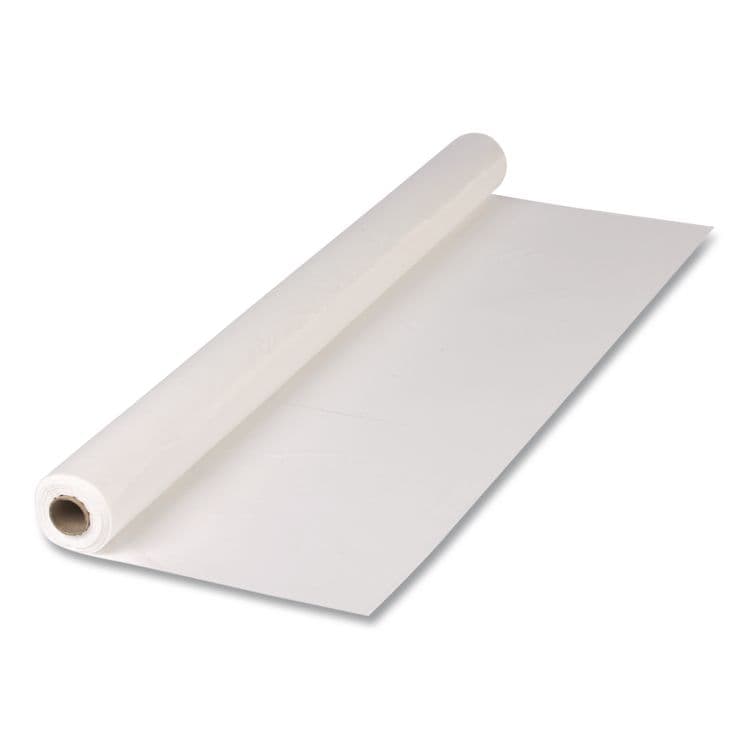 HOFFMASTER Plastic Roll Tablecover, 40" x 100 ft, White (HFM113000) thumbnail 3
