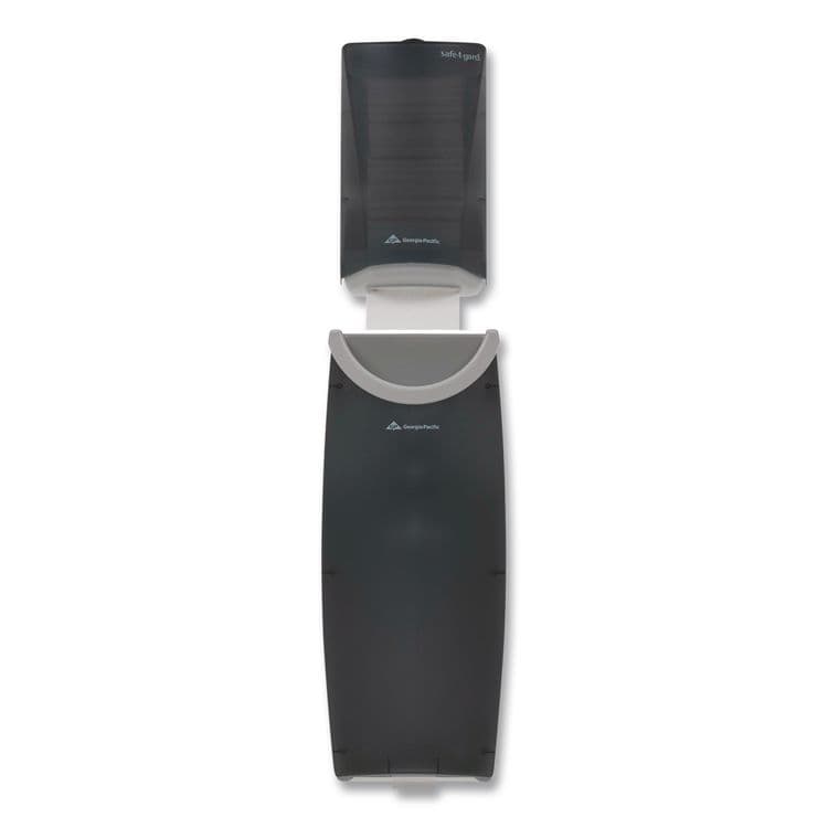 GEORGIA PACIFIC Safe-T-Gard Door Tissue Dispenser/Trash Receptacle, 6.75 x 4 x 11, Smoke (GPC59513)