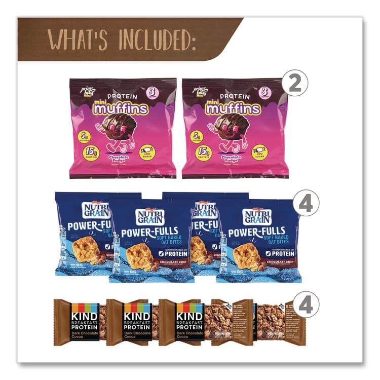 SNACK BOX PROS Chocolate for Breakfast Snack Box, Chocolate, 23 Assorted Snacks/Box (GRR70000192) thumbnail 2