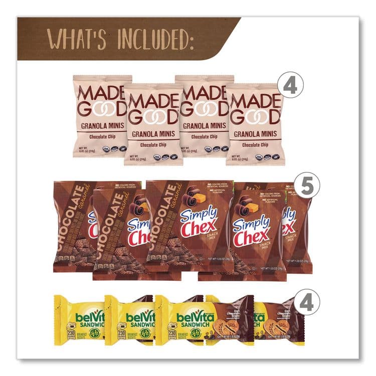SNACK BOX PROS Chocolate for Breakfast Snack Box, Chocolate, 23 Assorted Snacks/Box (GRR70000192) thumbnail 3