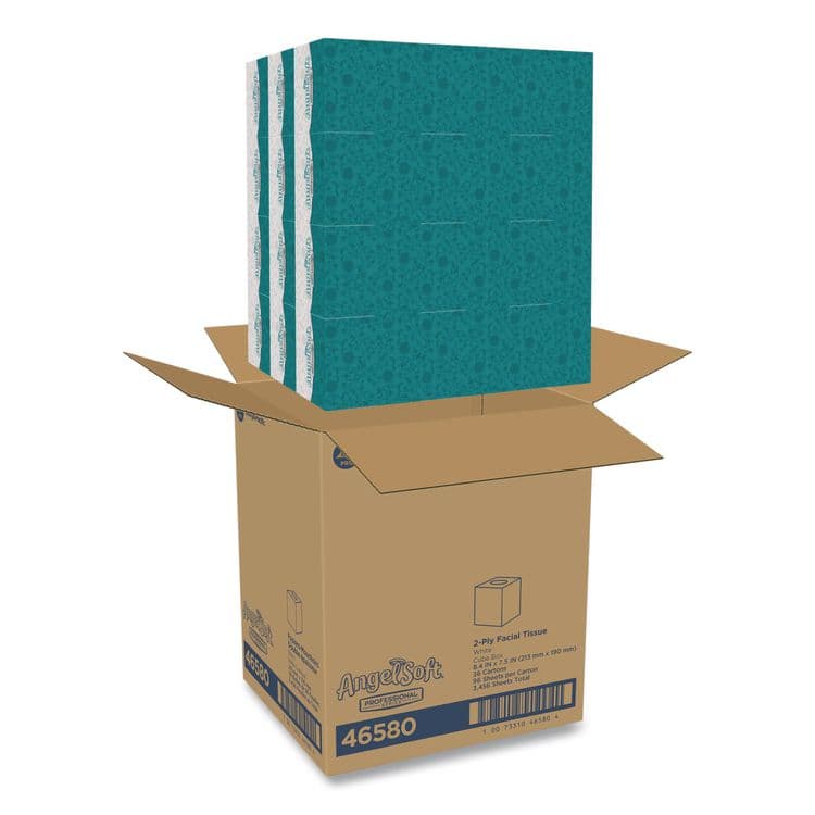 GEORGIA PACIFIC Angel Soft ps Premium Facial Tissue, Cube Box, 2-Ply, White, 96 Sheets/Box (GPC46580BX) thumbnail 3