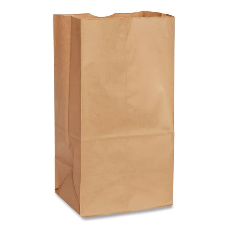ROSS & WALLACE PAPER PRODUCTS, . Grocery Paper Bags, 10# Size, Extra-Heavy-Duty, 60# Basis Weight, 7" x 4.38" x 13.75", Kraft, 500/Bundle (BAGGX10500) thumbnail 2