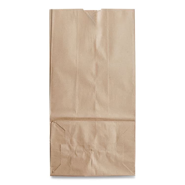 ROSS & WALLACE PAPER PRODUCTS, . Grocery Paper Bags, 16# Size, Heavy-Duty, 50# Basis Weight, 7.75" x 4.75" x 16", Kraft, 500/Bundle (BAGGH16) thumbnail 3
