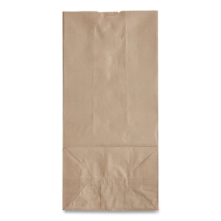 ROSS & WALLACE PAPER PRODUCTS, . Grocery Paper Bags, 10# Size, Heavy-Duty, 50# Basis Weight, 7" x 4.38" x 13.75", Kraft, 500/Bundle (BAGGH10500) thumbnail 3