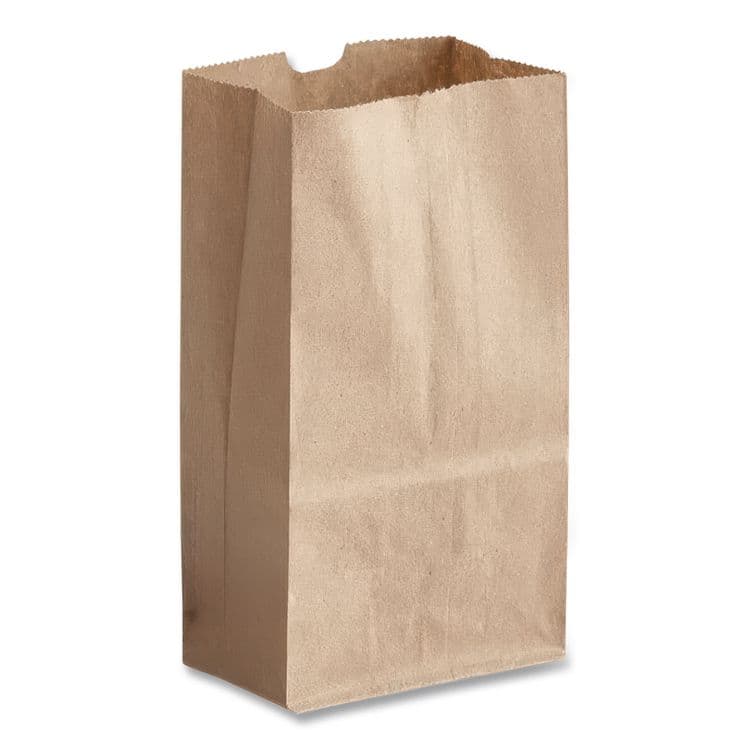 ROSS & WALLACE PAPER PRODUCTS, . Grocery Paper Bags, 1# Size, 30# Basis Weight, 3.5" x 2.25" x 6.63", Kraft, 500/Bundle (BAGGK1500) thumbnail 2