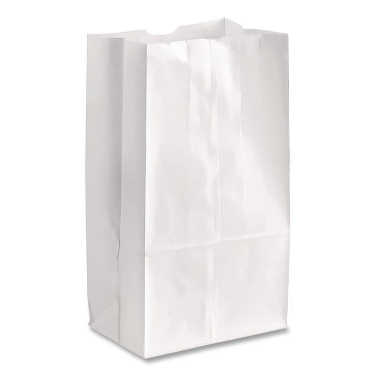 ROSS & WALLACE PAPER PRODUCTS, . Grocery Paper Bags, 12# Size, 40# Basis Weight, 7" x 4.38" x 13.75", White, 500/Bundle (BAGGW12500) thumbnail 2