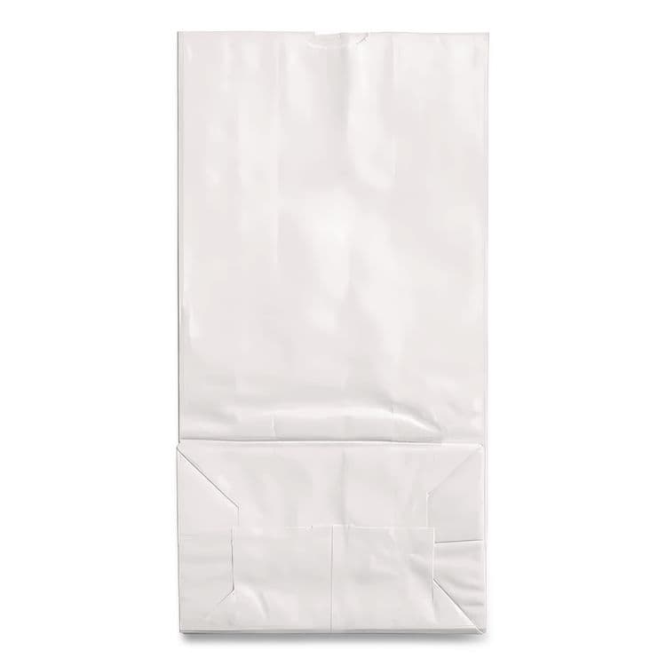 ROSS & WALLACE PAPER PRODUCTS, . Grocery Paper Bags, 12# Size, 40# Basis Weight, 7" x 4.38" x 13.75", White, 500/Bundle (BAGGW12500) thumbnail 3