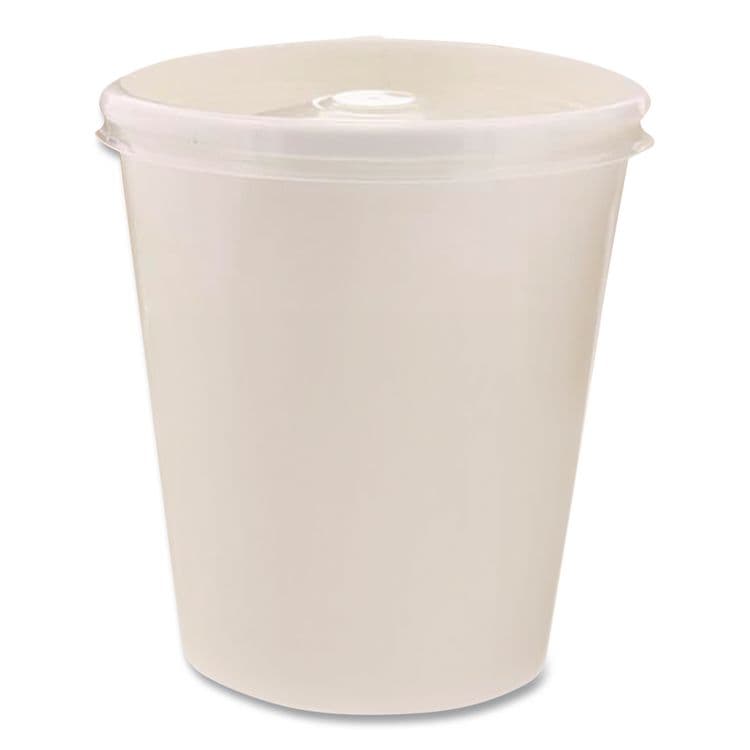 HUHTAMAKI Plastic High Heat Vented Lid, Fits 16 oz to 32 oz Containers, White, 50/Bag, 10 Bags/Carton (HUH89112) thumbnail 4