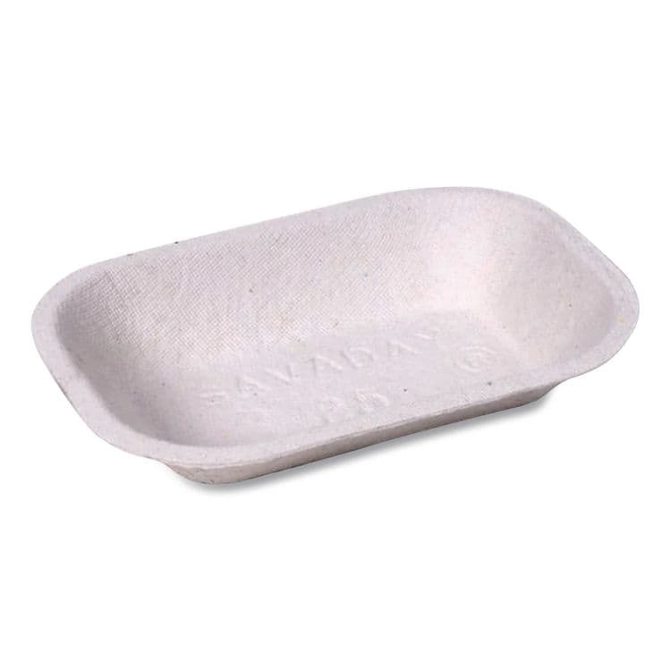 HUHTAMAKI Savaday Molded Fiber Food Tray, 5 x 7, Beige, Paper, 250/Bag, 4 Bags/Carton (HUH10403CT) thumbnail 3
