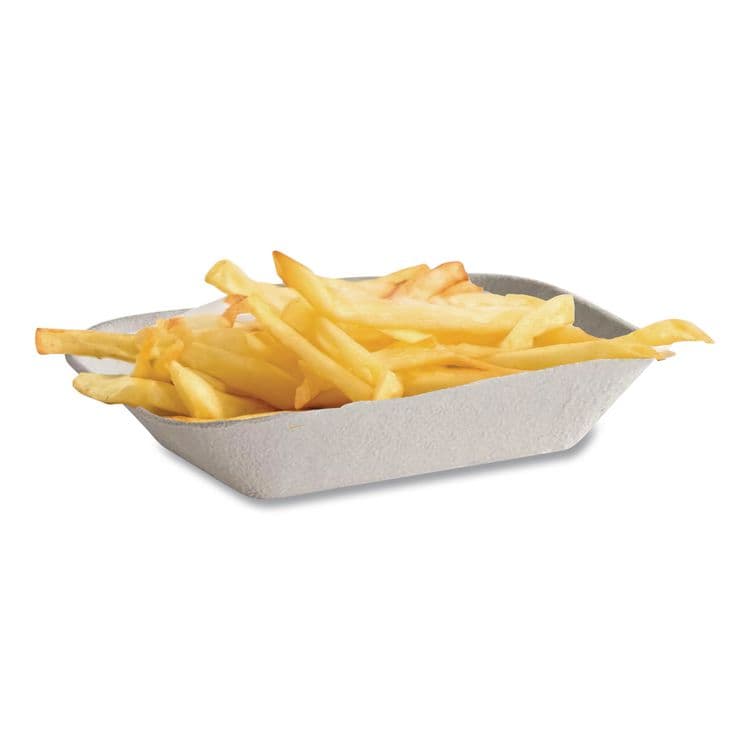 HUHTAMAKI Savaday Molded Fiber Food Tray, 4 x 6, Beige, Paper, 250/Bag, 4 Bags/Carton (HUH10408CT) thumbnail 4