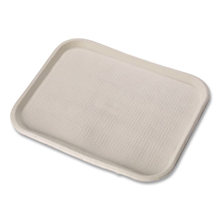 HUHTAMAKI Savaday Molded Fiber Flat Food Tray, 16 x 12, White, Paper, 200/Carton (HUH20803CT) thumbnail 3