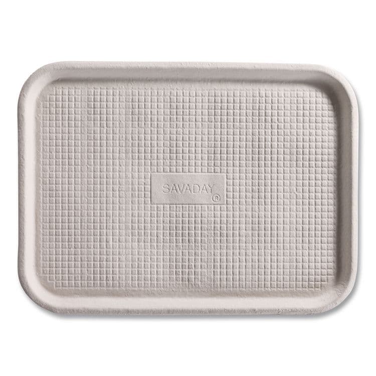 HUHTAMAKI Savaday Molded Fiber Food Trays, 14 x 18, White, Paper, 100/Carton (HUH20804CT) thumbnail 2