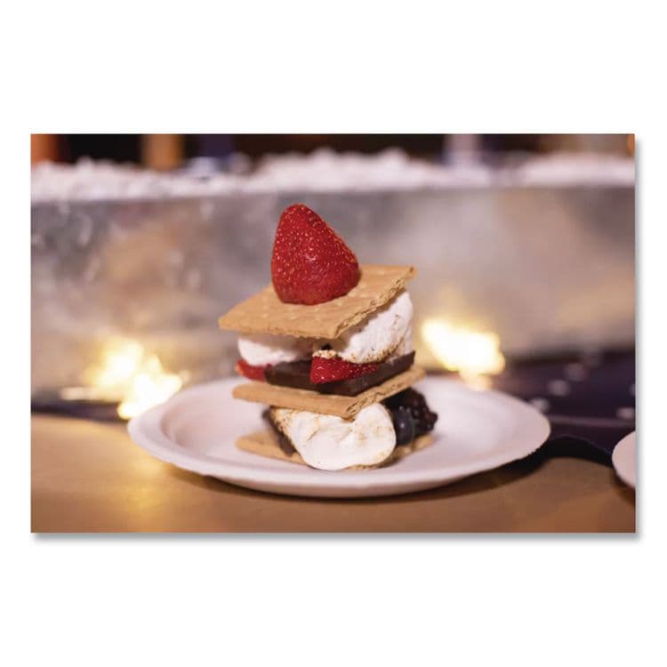 HUHTAMAKI Paper Dinnerware, Plate, 6" dia, White, 125/Pack (HUH21225PK) thumbnail 3