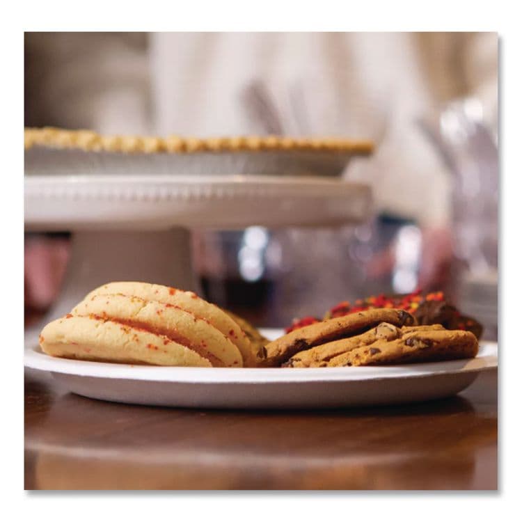 HUHTAMAKI Paper Dinnerware, Plate, 8.75" dia, White, 500/Carton (HUH21227) thumbnail 4