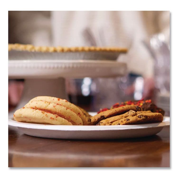 HUHTAMAKI Classic Paper Dinnerware, Plate, 9.75" dia, White, 125/Pack, 4 Packs/Carton (HUH21232) thumbnail 4