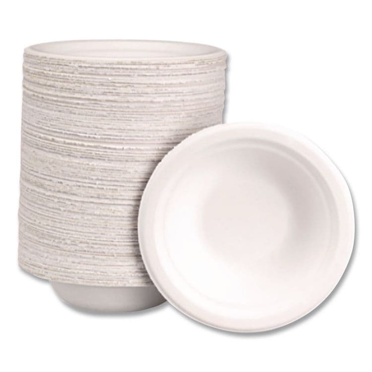 HUHTAMAKI PaperPro Naturals Molded Fiber Dinnerware, Round Bowls, 12 oz, Beige, 125/Bag, 8 Bags/Carton (HUH25780) thumbnail 3