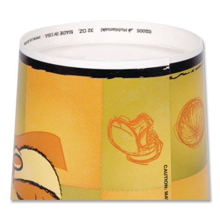 HUHTAMAKI Streetside Squat Paper Food Container, Streetside Design, 16 oz, 25/Bag, 20 Bags/Carton (HUH70316C) thumbnail 4