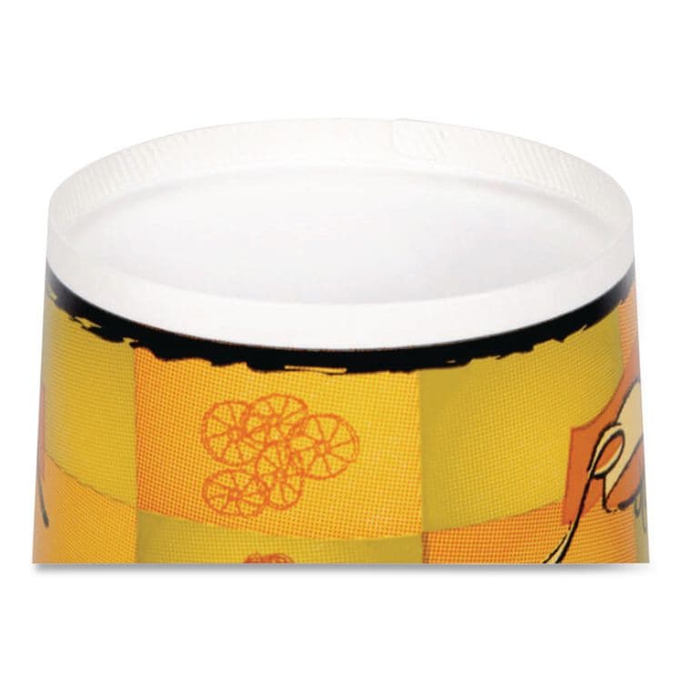 HUHTAMAKI Streetside Squat Paper Food Container with Lid, Streetside Design, 12 oz, 250/Carton (HUH70412) thumbnail 4