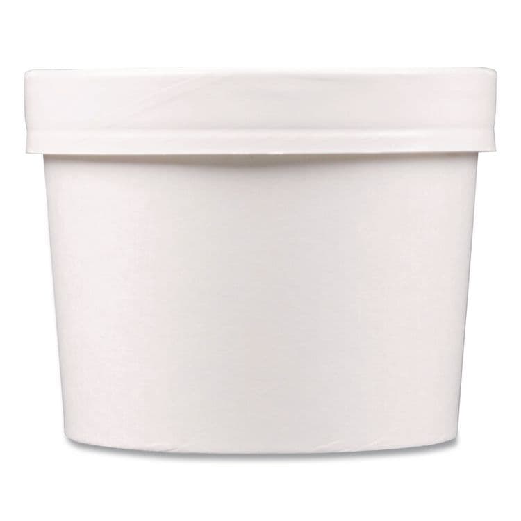 HUHTAMAKI Vented Paper Lids, Fits 8 oz to 16 oz Hot Cups, White, 25/Sleeve, 40 Sleeves/Carton (HUH71870) thumbnail 4