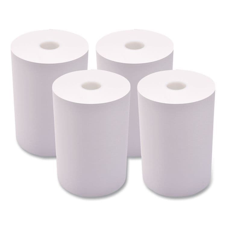 ICONEX Impact Bond Paper Rolls, 1-Ply, 3.25" x 243 ft, White, 4/Pack (ICX90742242)