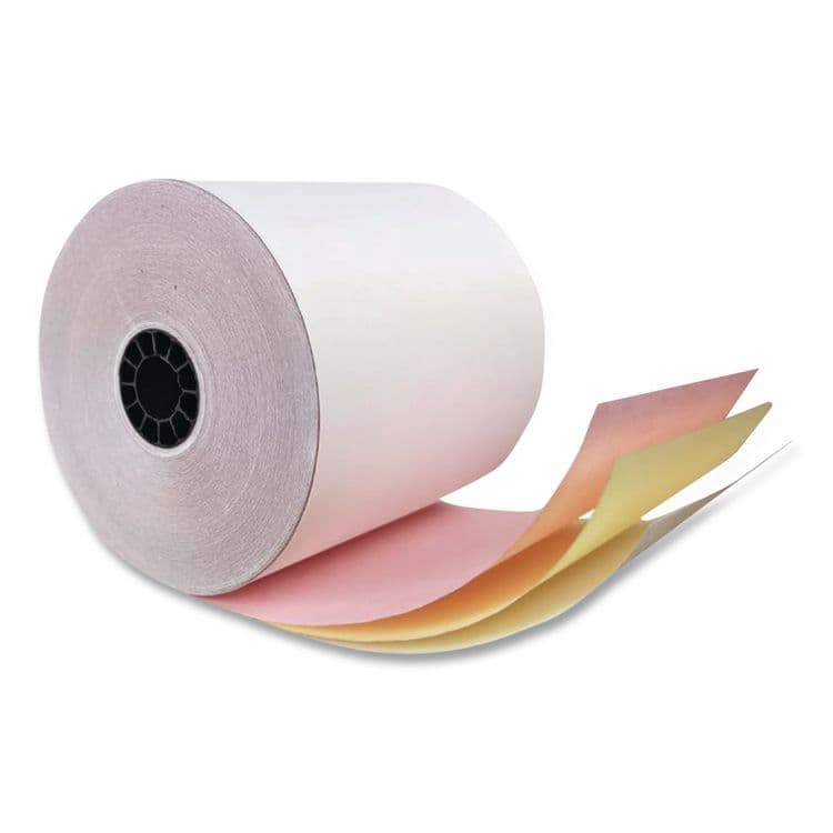 ICONEX Impact Printing Carbonless Paper Rolls, 2.25" x 70 ft, White/Canary, 10/Pack (ICX90770440) thumbnail 4