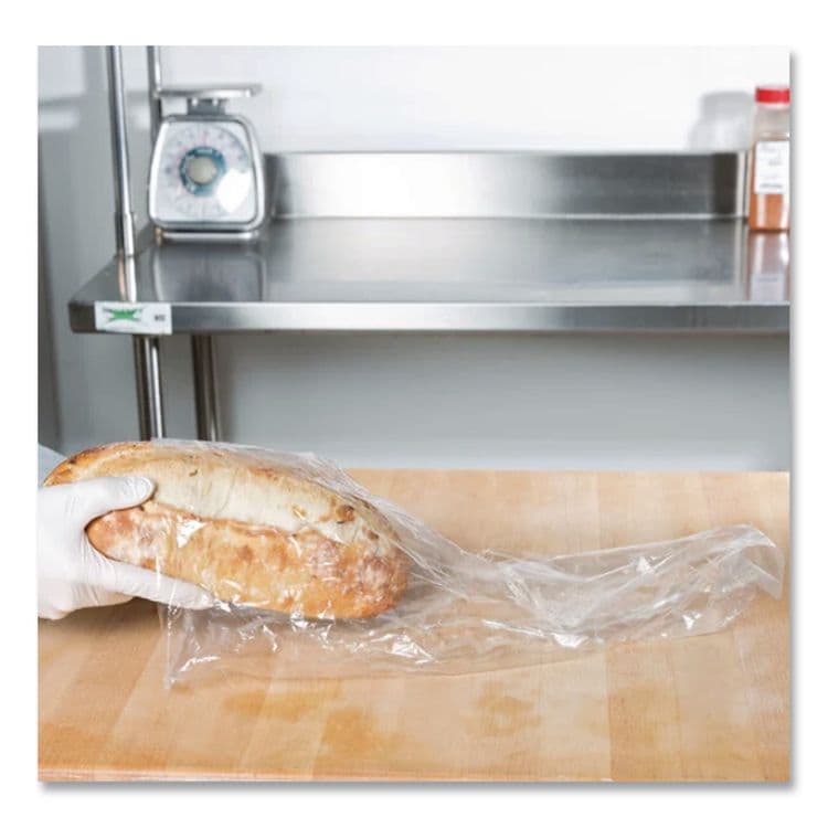 INTEGRATED BAGGING SYSTEMS Food Bags for X-Large Bread Loaves, 8" x 3" x 20", Clear, 1,000/Carton (IBSPB080320M) thumbnail 4